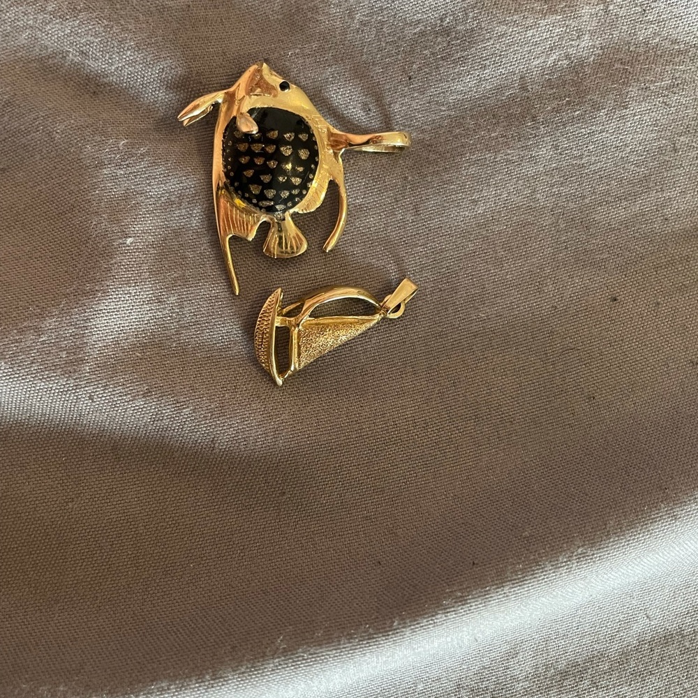 Gold Fish Pendants
